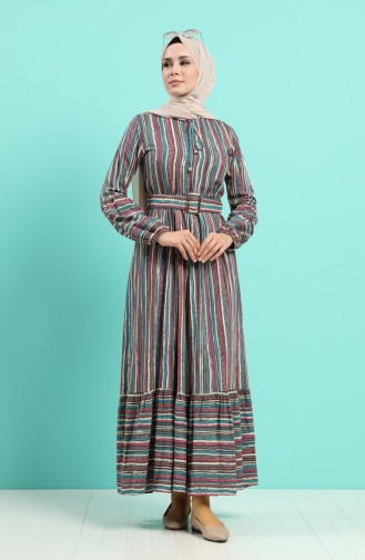 فستان رمادي 4546-04