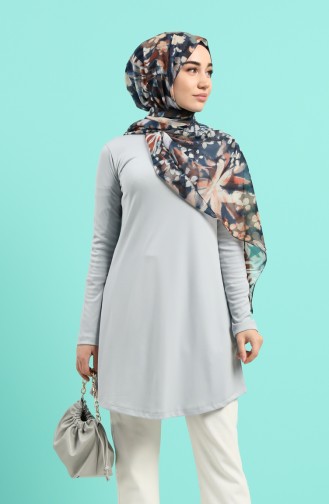 Basic Tunik 8265-02 Açık Gri