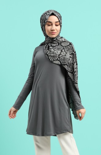 Basic Tunik 8265-05 Koyu Gri