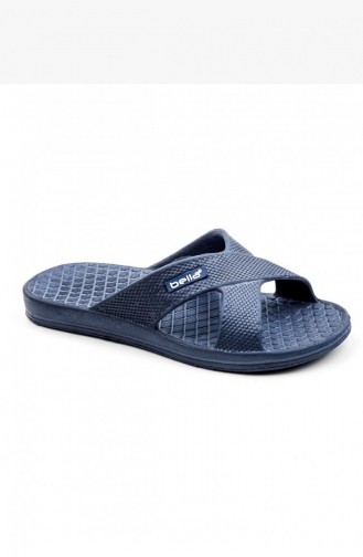Navy Blue Summer slippers 1508.LACİVERT