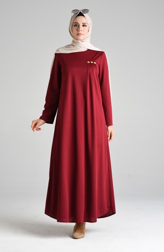 Robe Hijab Bordeaux 1908-03