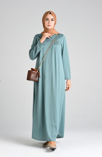 Robe Hijab Vert noisette 1908-09