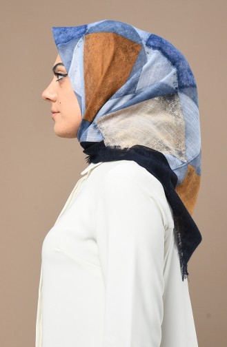 Navy Blue Hoofddoek 2517-08