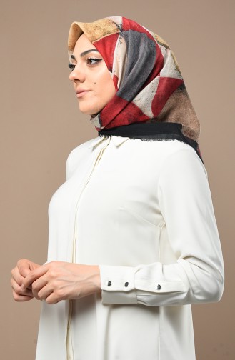 Dark Red Hoofddoek 2517-10