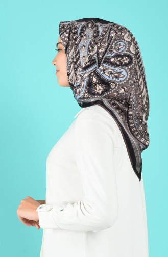 Karaca Dijital Rayon Eşarp 90692-14 Lacivert