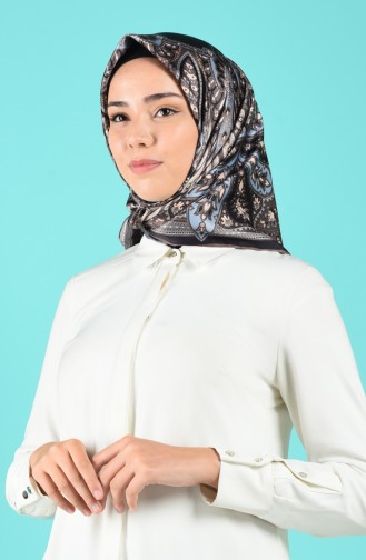 Karaca Dijital Rayon Eşarp 90692-14 Lacivert