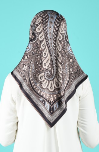 Karaca Dijital Rayon Eşarp 90692-14 Lacivert