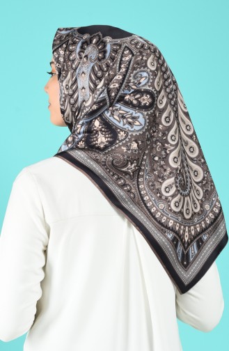 Karaca Dijital Rayon Eşarp 90692-14 Lacivert
