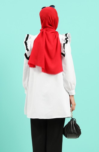 White Overhemdblouse 4005-01