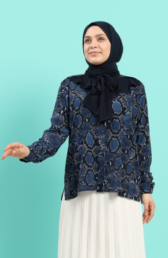 Indigo Overhemdblouse 8005-01