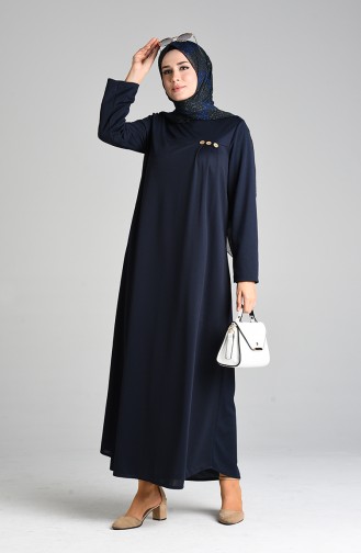 Robe Hijab Bleu Marine 1908-07