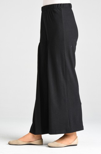 Elastic waist wide-leg Trousers 0103-05 Black 0103-05