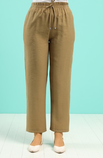 Tencel Fabric Pocket Trousers 0171-01 Oil Green 0171-01