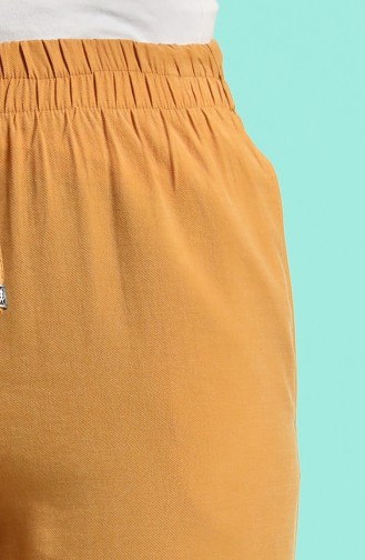 Tencel Fabric Pocket Trousers 0171-03 Mustard 0171-03