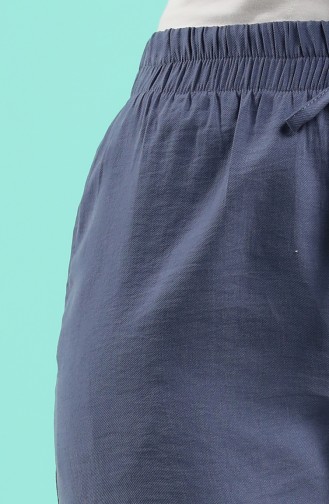 Tencel Fabric Pocket Trousers 0171-07 Indigo 0171-07