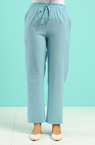 Tencel Fabric Pocket Trousers 0171-11 Turquoise 0171-11