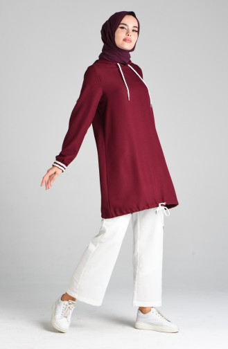 Hooded Tunic Trousers Double Suit 5556-01 Cherry 5556-01
