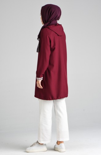 Hooded Tunic Trousers Double Suit 5556-01 Cherry 5556-01