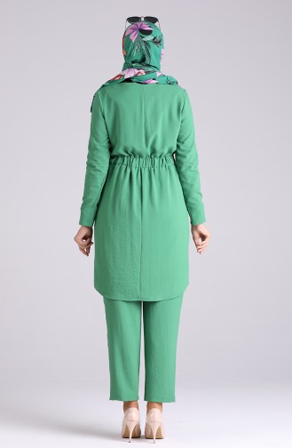 Aerobin Fabric Tunic Trousers Double Suit 8001-01 Green 8001-01