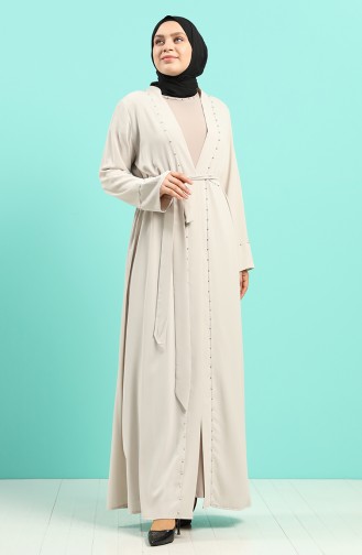 Plus Size Dress Abaya Double Suit 8007-02 Stone 8007-02