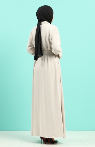 Plus Size Dress Abaya Double Suit 8007-02 Stone 8007-02