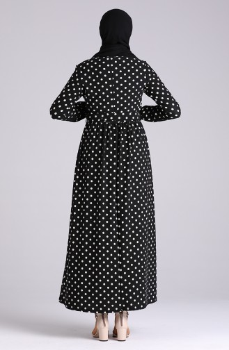 Patterned Dress 0743g-01 Black 0743G-01
