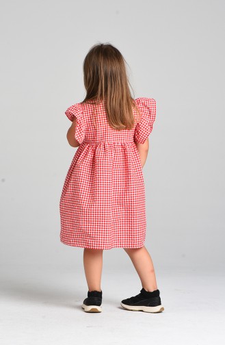 Plaid Children s Dress 4606-01 Red 4606-01
