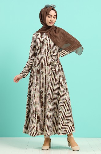 Beige Hijab Kleider 20Y3034302-15