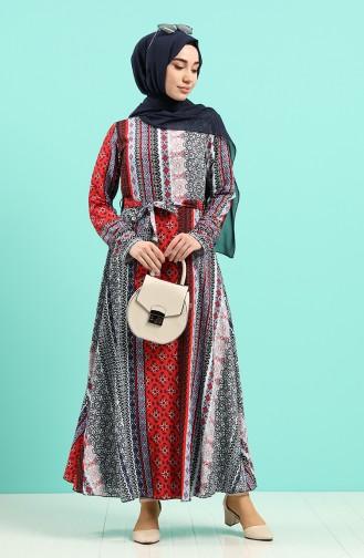 Rot Hijab Kleider 20Y3034302-18