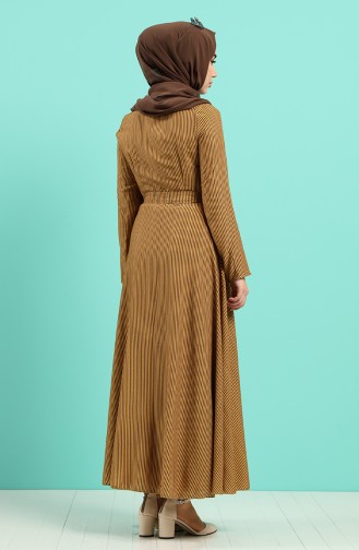 Senf Hijab Kleider 20Y3034302-21