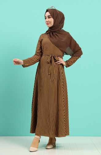 Braun Hijab Kleider 20Y3034302-23