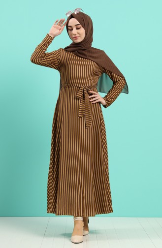 Braun Hijab Kleider 20Y3034302-23