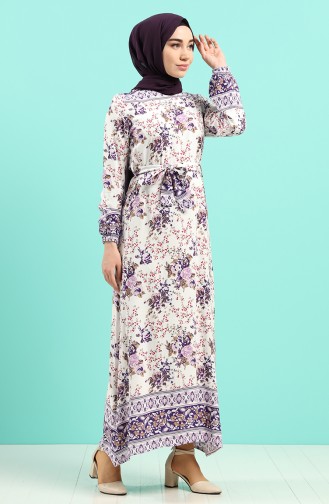 Purple İslamitische Jurk 12047-02