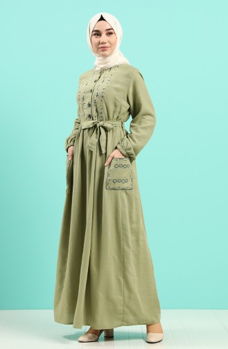 Robe Hijab Khaki 8005-02