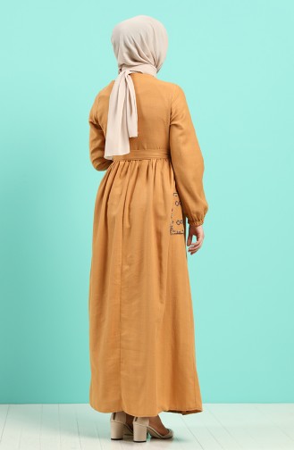 Robe Hijab Tabac 8005-05