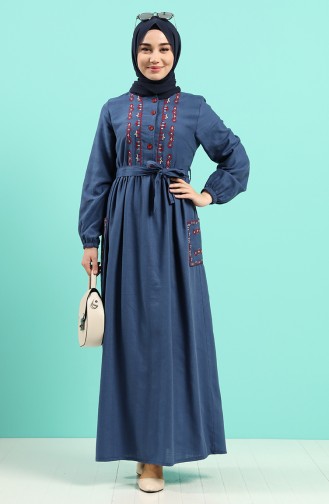 Robe Hijab Indigo 8005-07