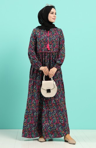 Plum Hijab Dress 80891-01