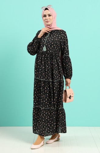 Robe Hijab Noir 8089-01