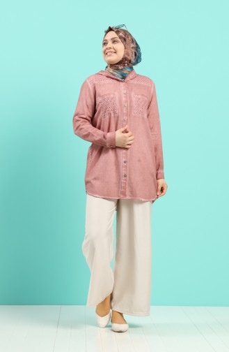 Beige-Rose Tunikas 1138-09