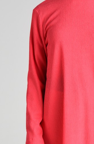 Düz Basic Tunik 0100-03 Mercan