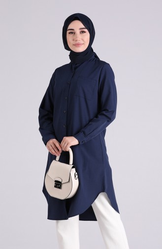 Navy Blue Tuniek 2515-13