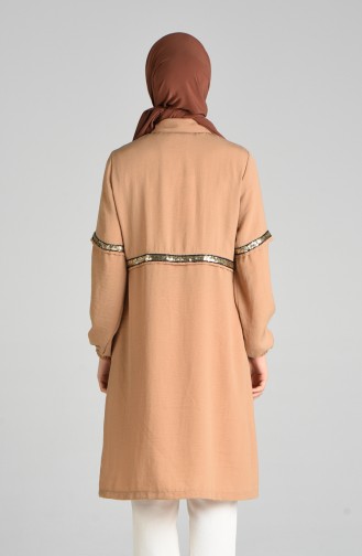 Payetli Tunik 2412-05 Camel