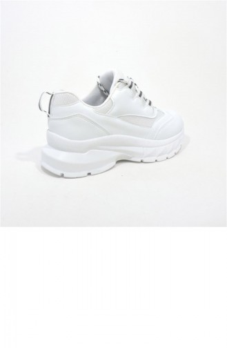 Akınalbella Yüksek Taban Sneaker 3496.MM Beyaz