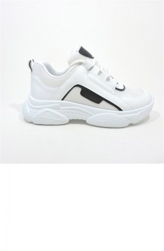 Akınalbella Yüksek Taban Sneaker 3498.MM Beyaz Siyah
