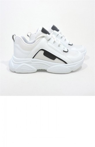 Akınalbella Yüksek Taban Sneaker 3498.MM Beyaz Siyah