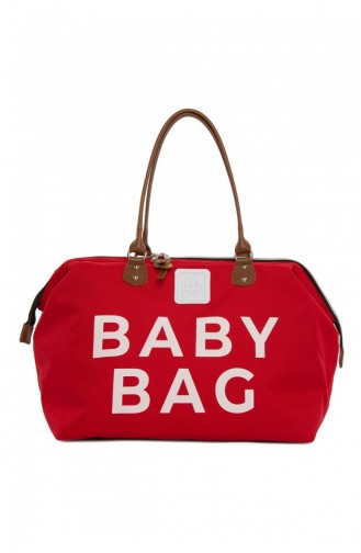 Bagmori Baby Bag Baskılı Bebek Bakım Çantası M000002169 Kırmızı