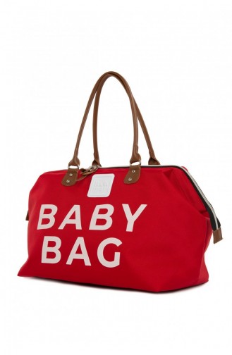Bagmori Baby Bag Baskılı Bebek Bakım Çantası M000002169 Kırmızı