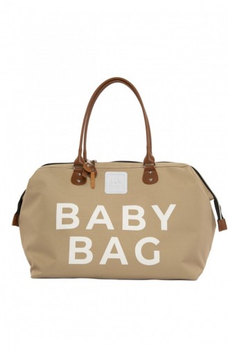 Bagmori Baby Bag Baskılı Bebek Bakım Çantası M000002169 Vizon