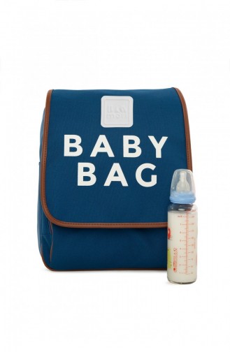 Bagmori Baby Bag Baskılı Kapaklı Sırt Çantası M000004709 Mavi