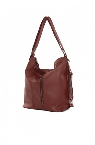 Claret red Shoulder Bag 87001900047536